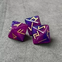 Набір Кісток "Мрійливе Зоряне Небо" з рунами