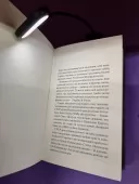 Лампа для чтения книг с зажимом (чёрная)