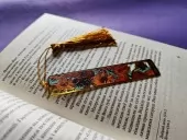 Металлическая закладка (золотая)