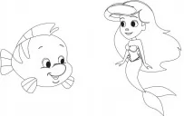 Disney Маля. Гра з кольором. Русалонька Disney Маля. Гра з кольором. Русалонька